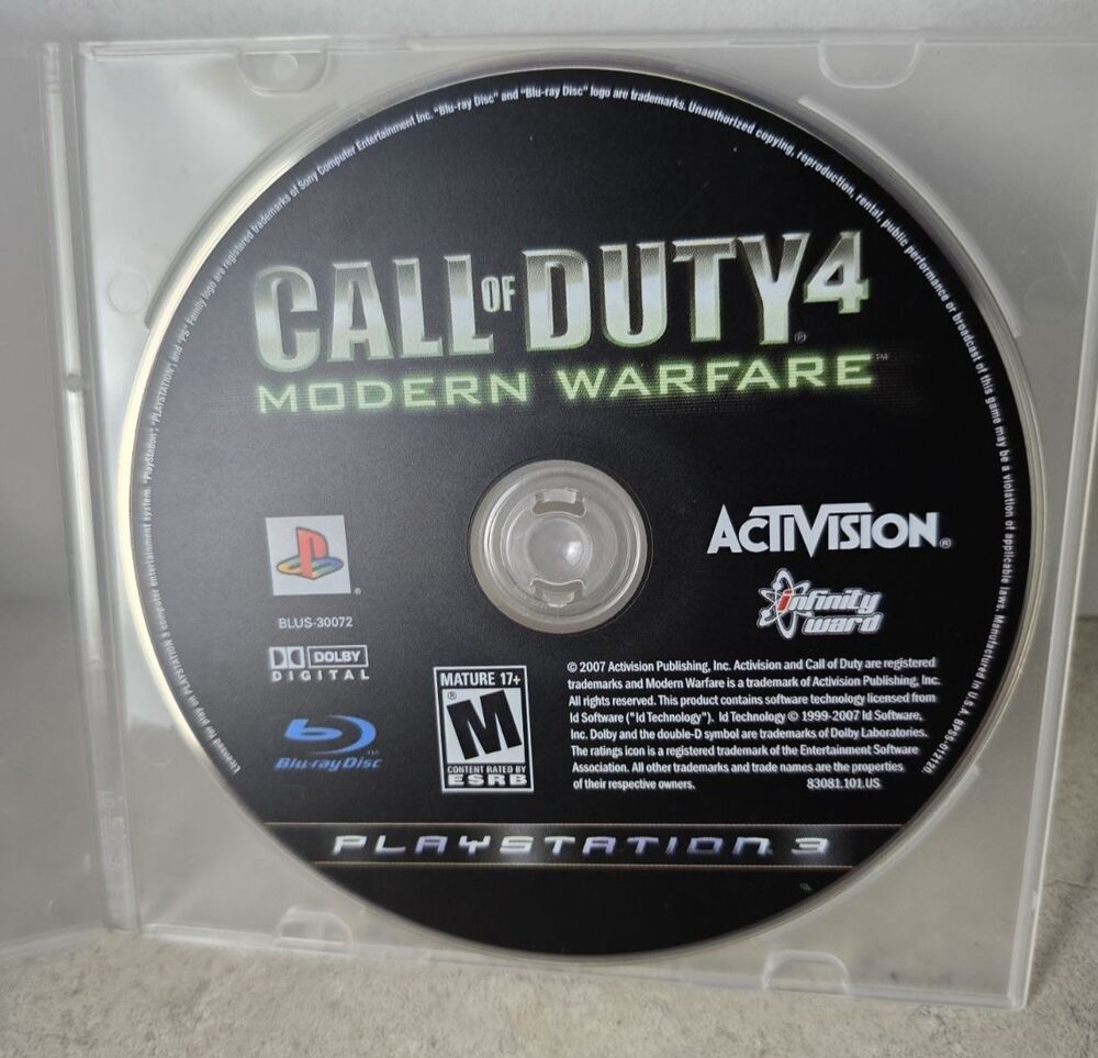 Call of Duty 4: Modern Warfare Sony PlayStation 3 PS3 *Not tested*